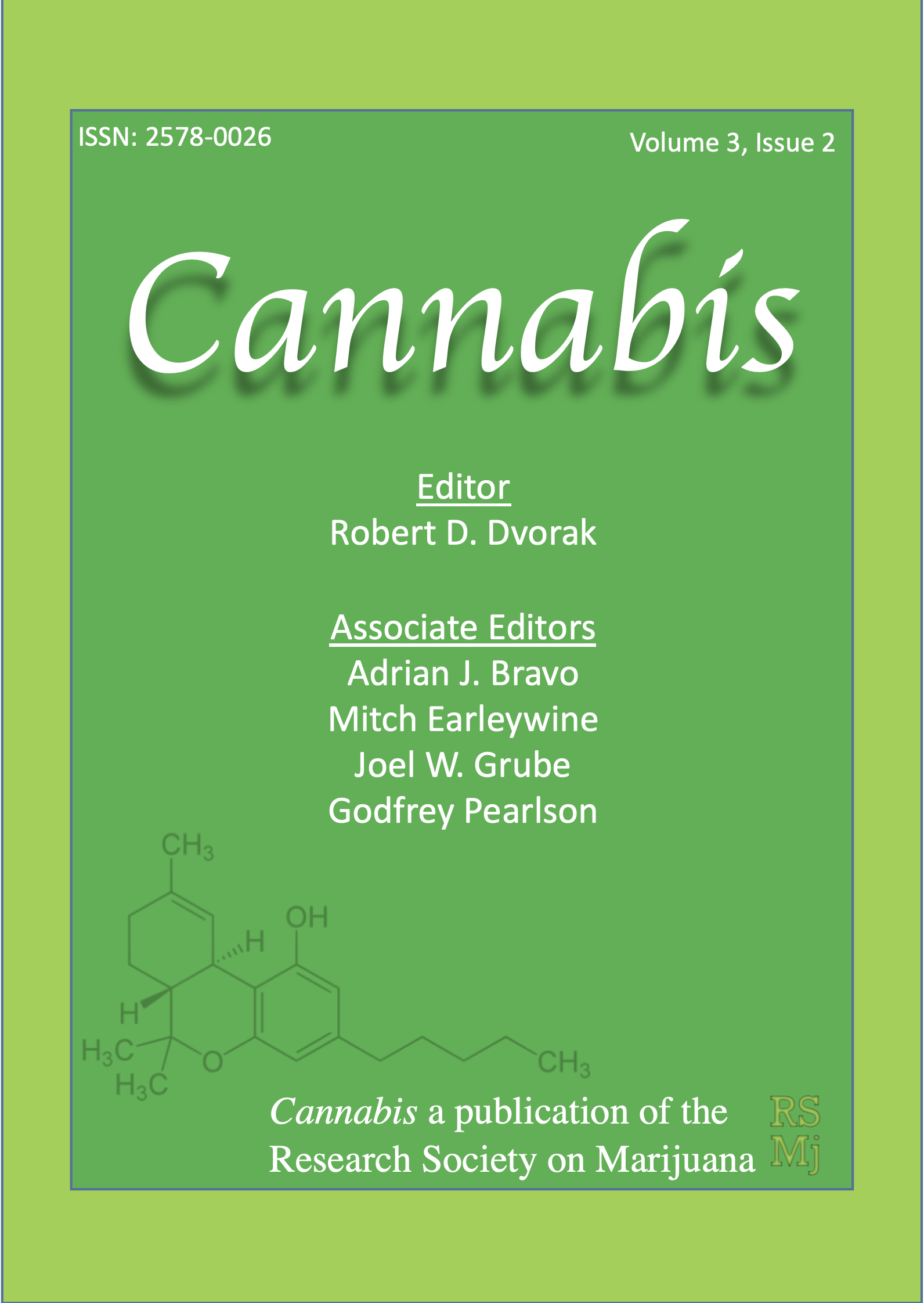 					View Vol. 3 No. 2 (2020): Cannabis
				